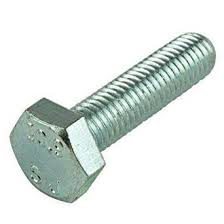 Tornillo hexagonal métrico Din 933 grado 8.8 galvanizado