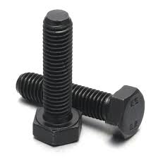Tornillo hexagonal métrico Rosca corrida grado 8.8 negro