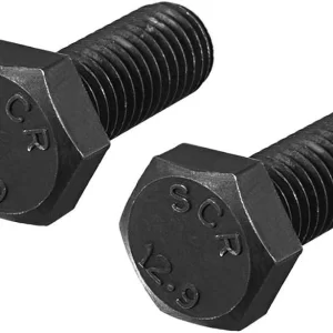 Tornillo hexagonal métrico grado 12.9 negro y galvanizado Rosca fina y ordinaria